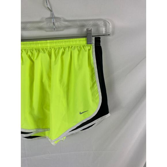 Nike Dri Fit Bright Yellow Lined Athletic Shorts Size Small - Picture 2 of 4